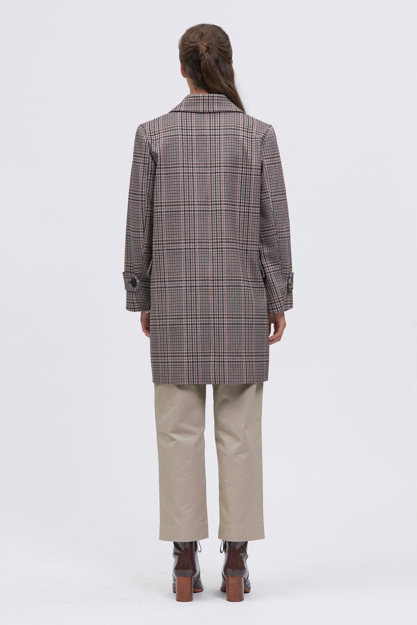 Aragon Coat Brown Check