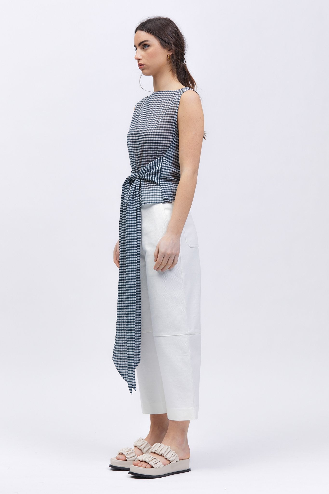 Keijsers Singlet Navy/White Check