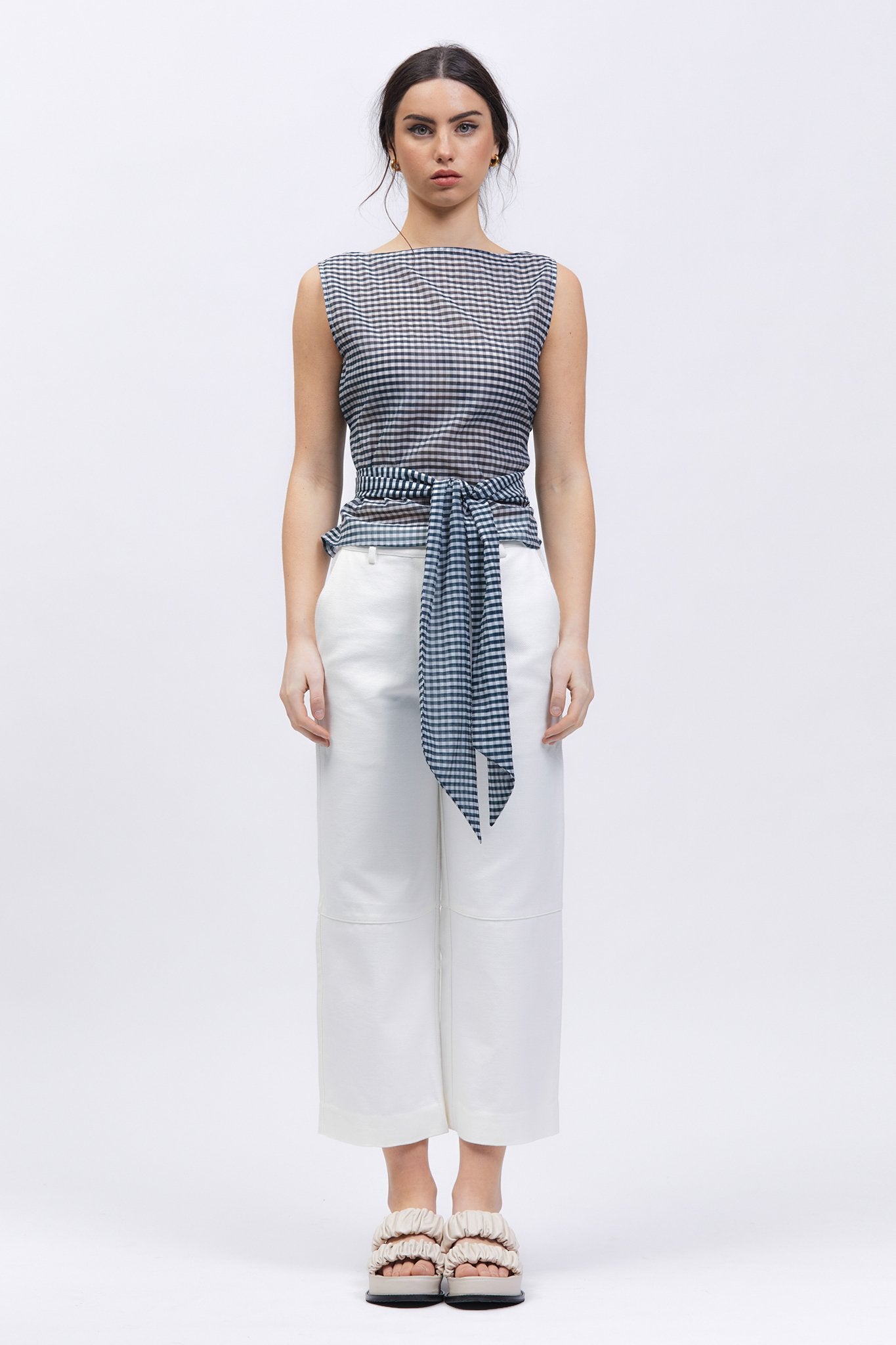 Keijsers Singlet Navy/White Check