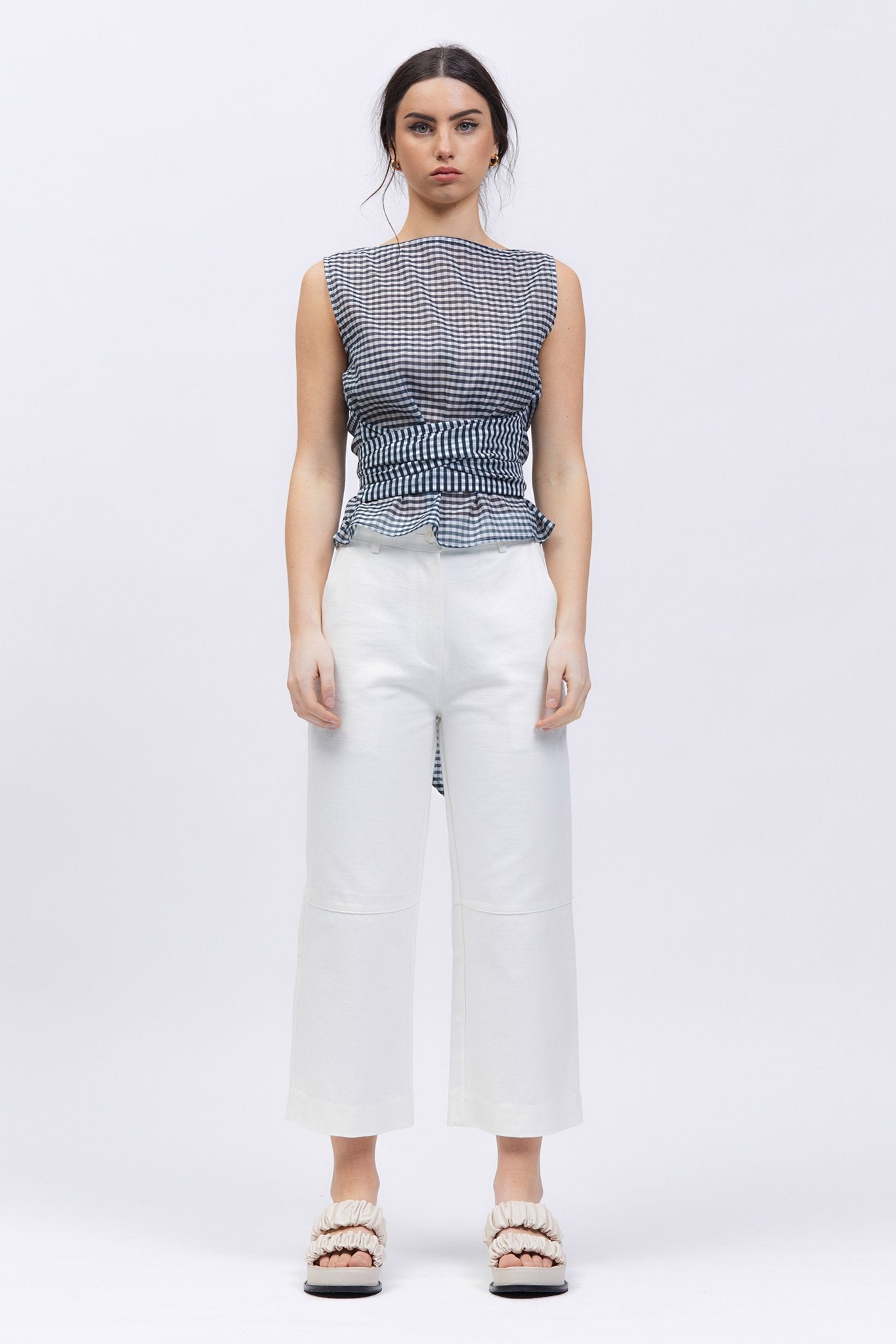 Keijsers Singlet Navy/White Check