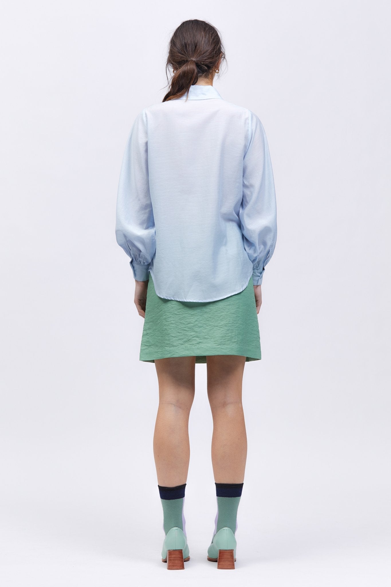 Las Playas Top Light Blue