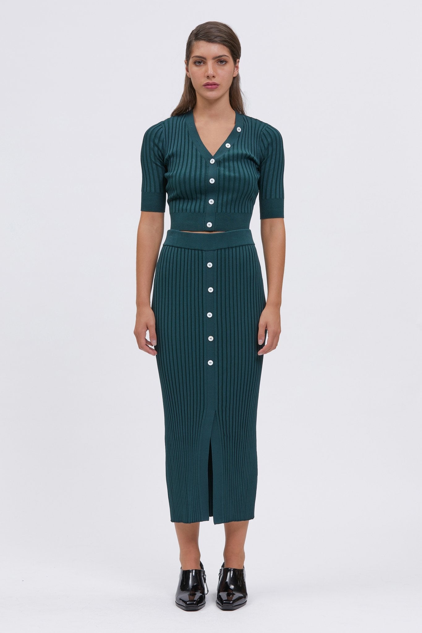 Nyora Top Dark Green