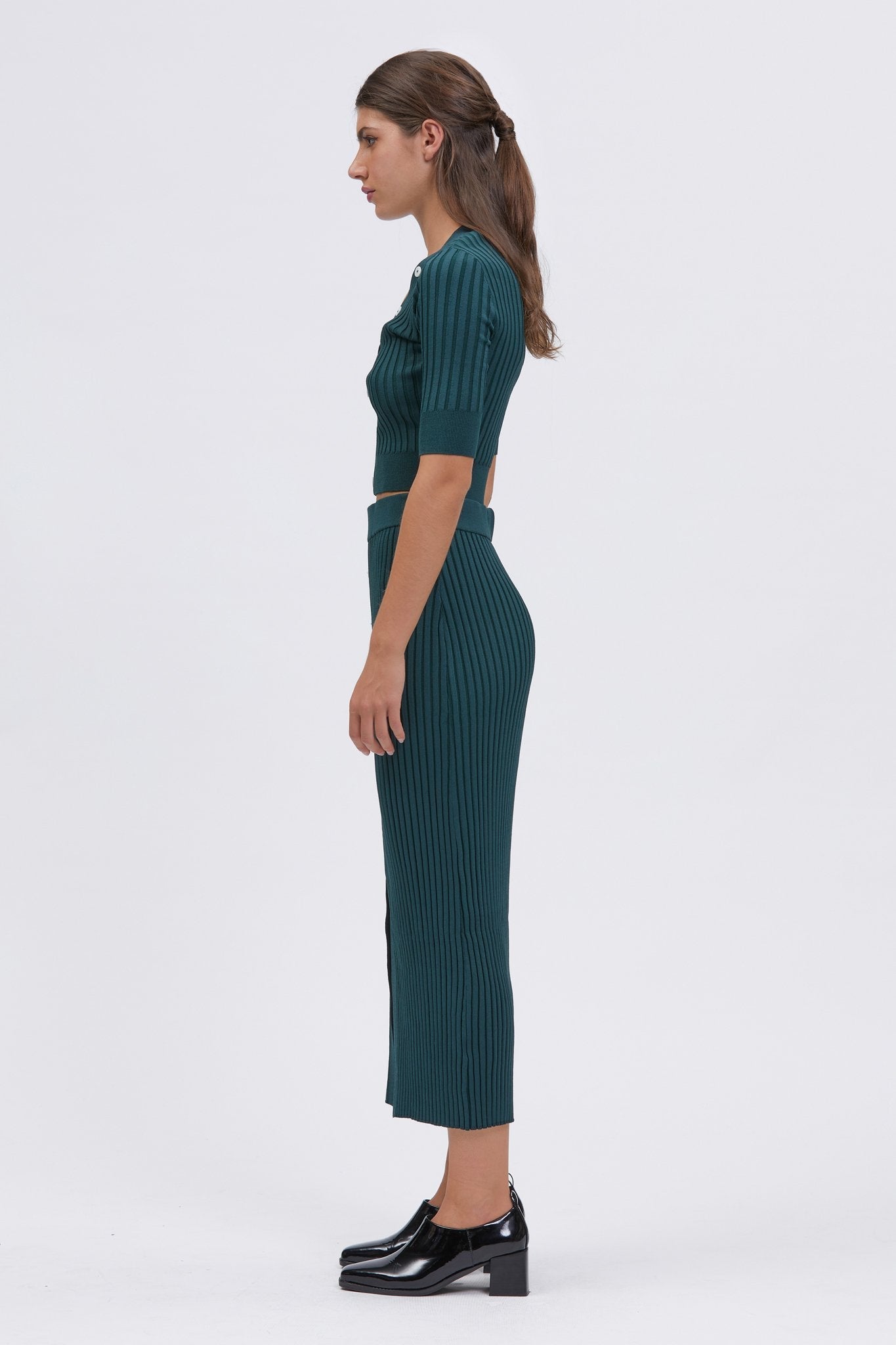 Nyora Top Dark Green