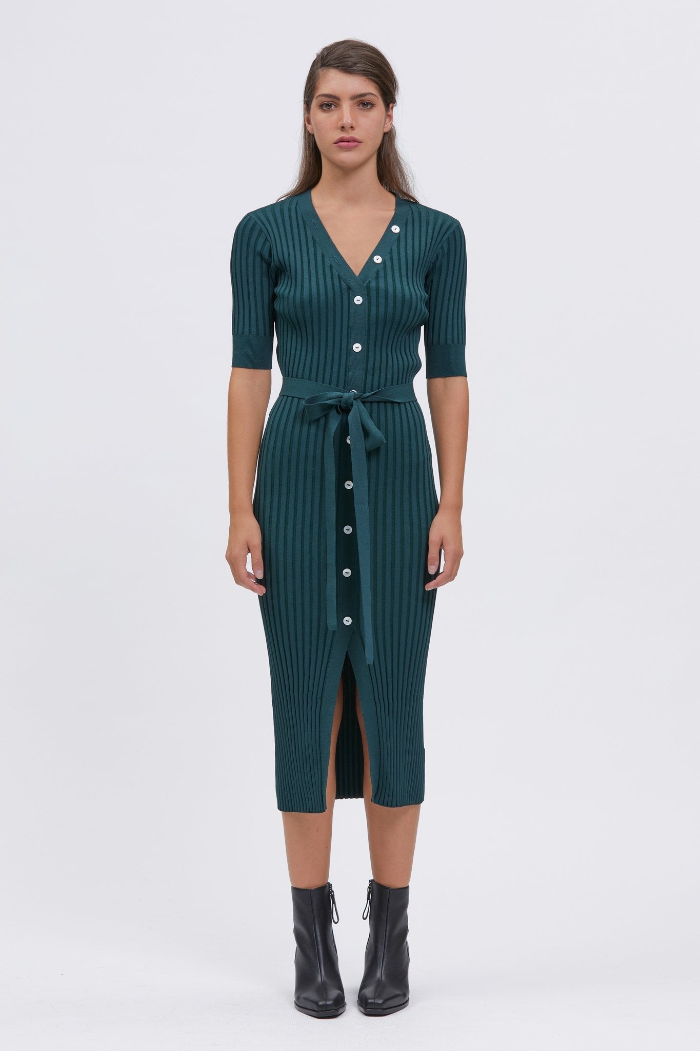 Paterson Dress Dark Green