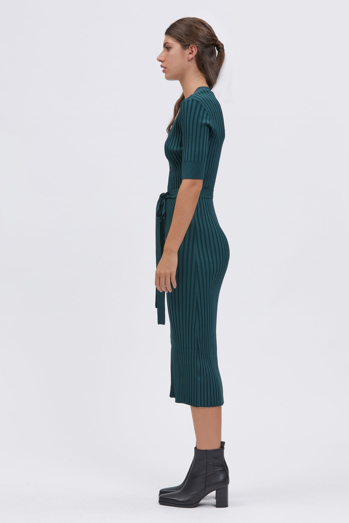 Paterson Dress Dark Green