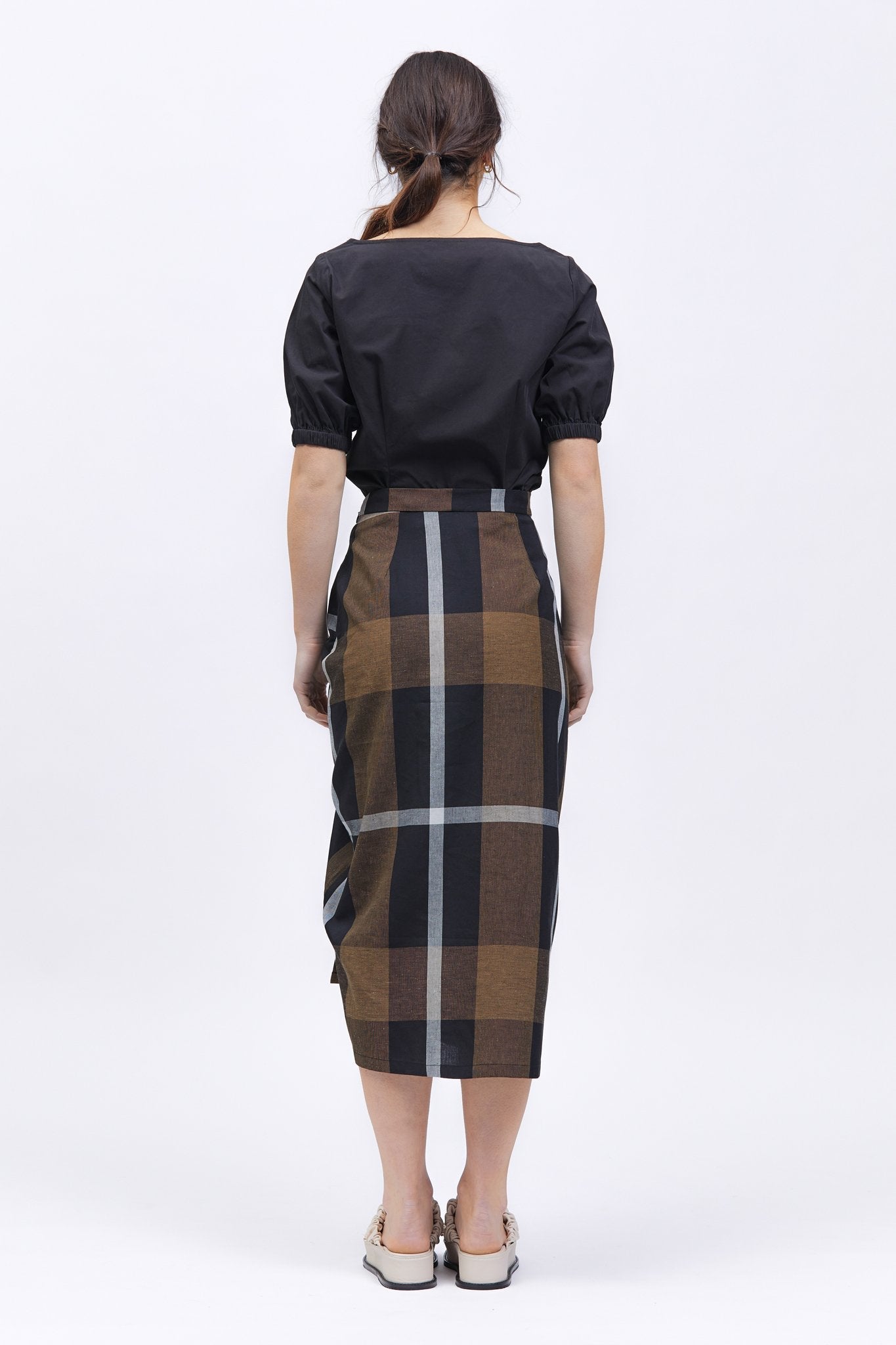 Pinar Skirt Brown Check