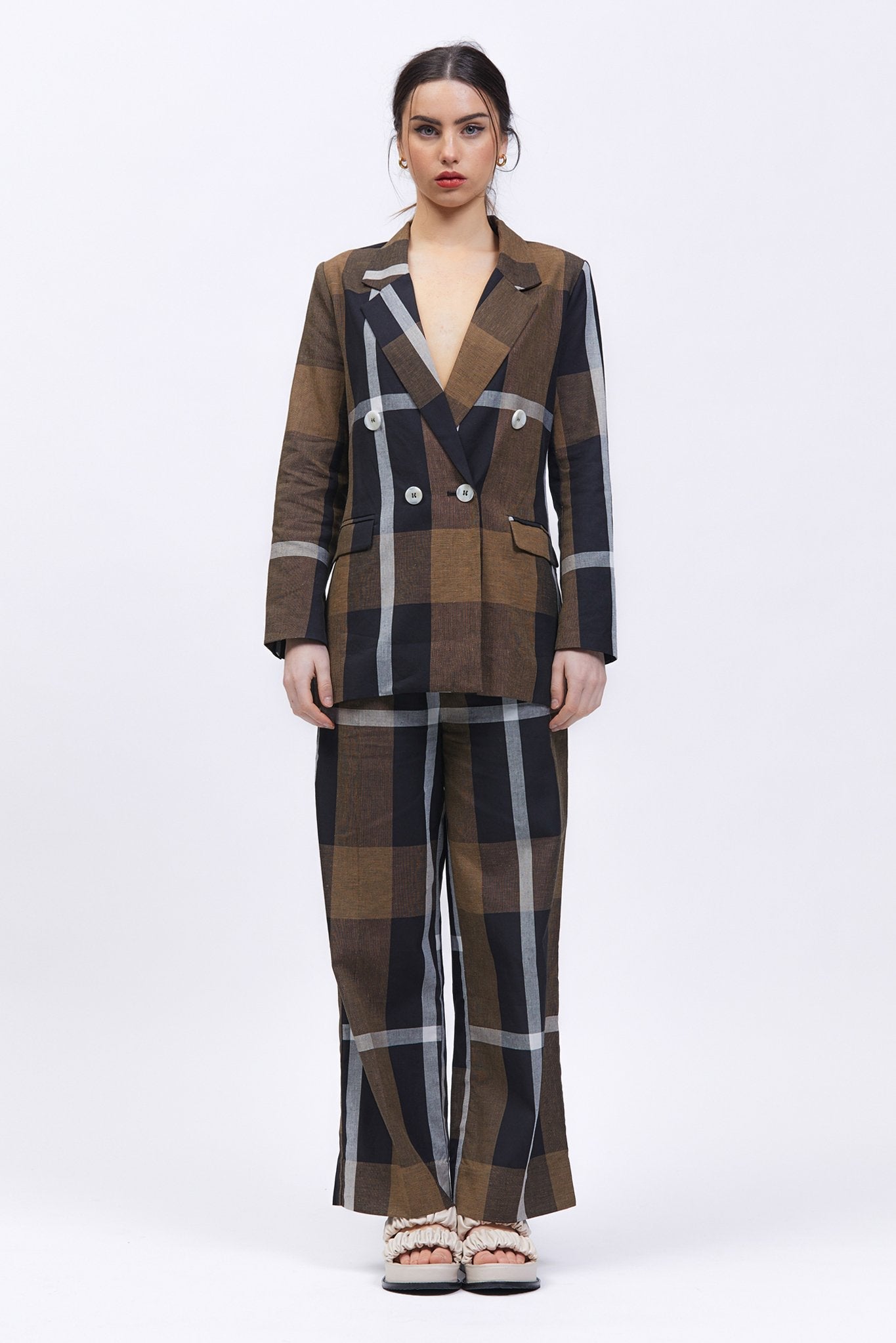 Restinga Blazer Brown Check