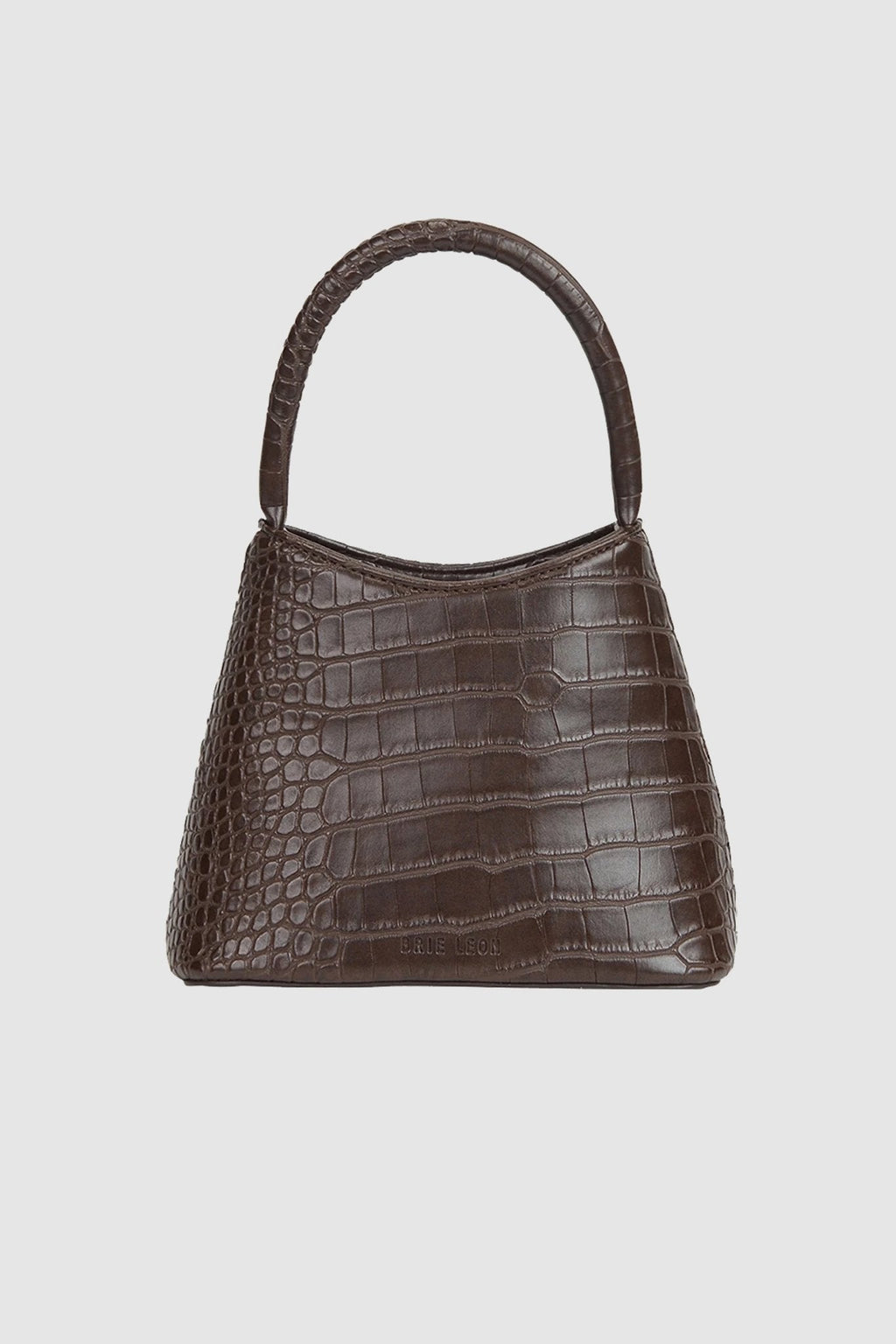 Brie Leon Mini Chloe Bag Chocolate Matte Croc