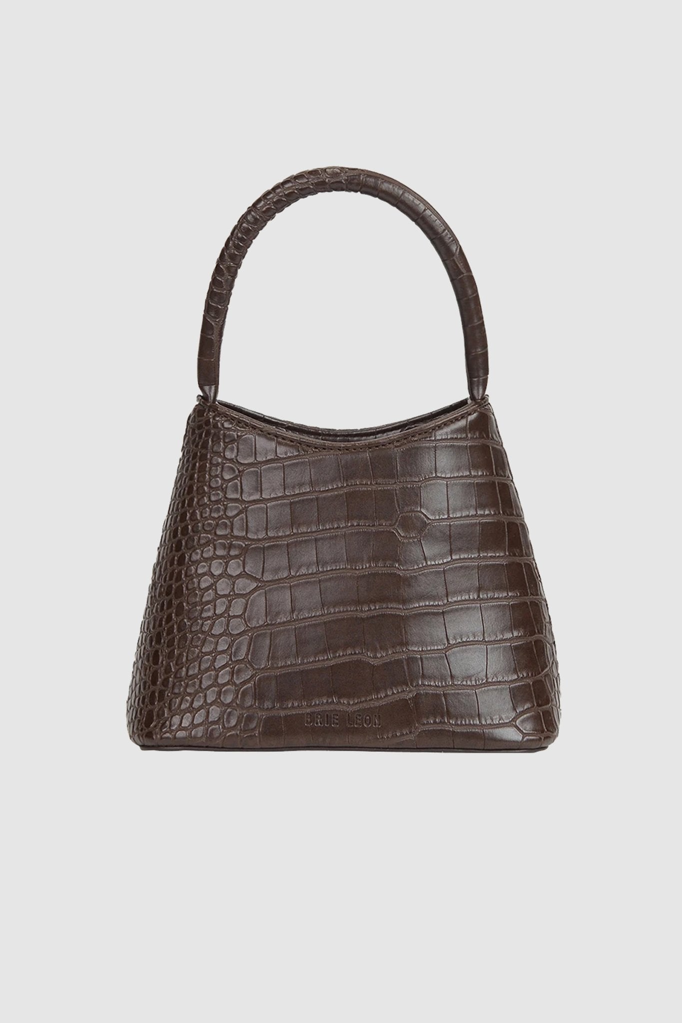 Brie Leon Mini Chloe Bag Chocolate Matte Croc
